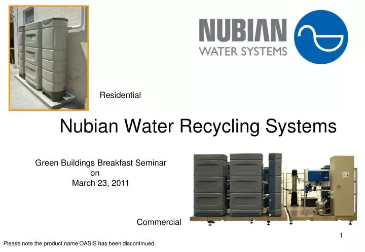 nubian water recycling systems