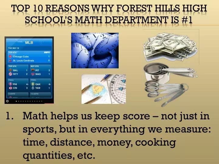 top 10 reasons why forest hills high school s math department is 1