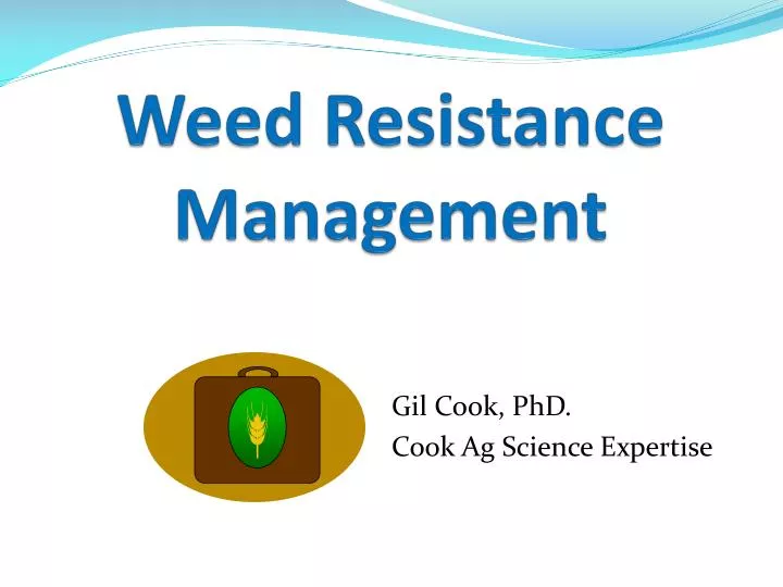weed resistance management