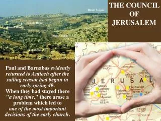 THE COUNCIL OF JERUSALEM