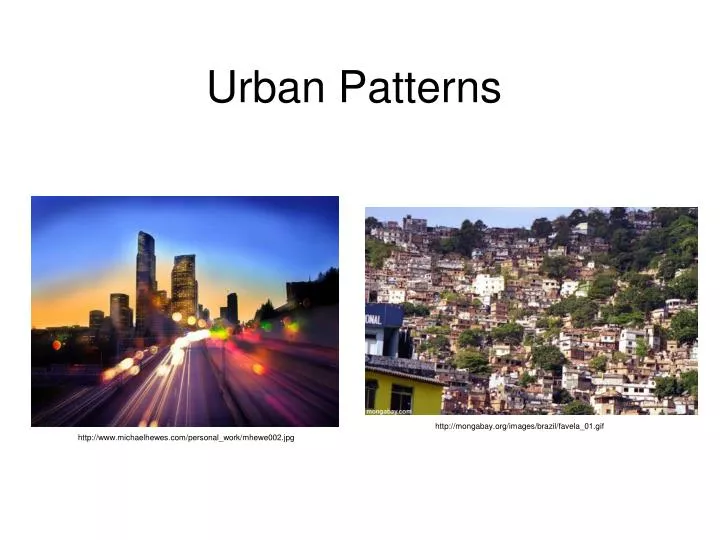 urban patterns