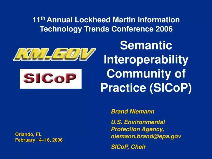 semantic interoperability community of practice sicop