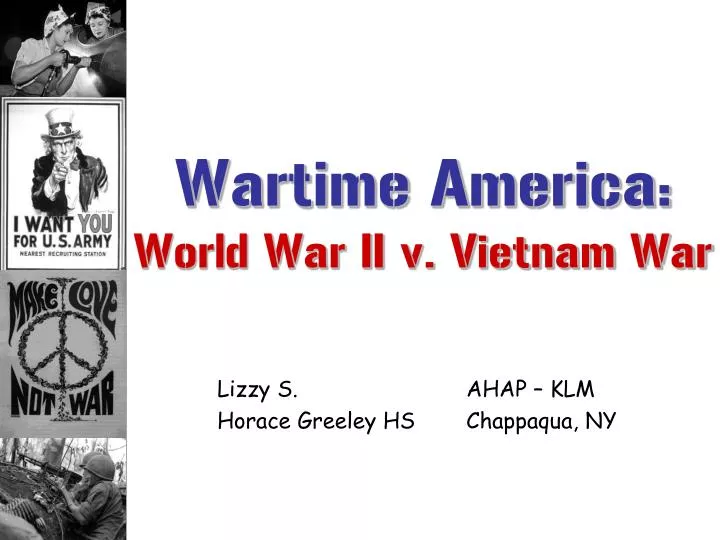 wartime america world war ii v vietnam war
