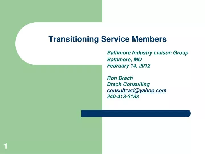 transitioning service members