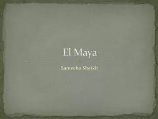 el maya