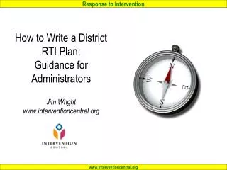 RTI Plan: Introduction p. 1