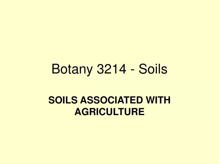 botany 3214 soils