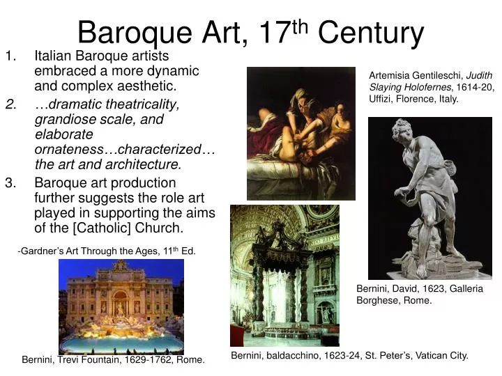 baroque art 17 th century