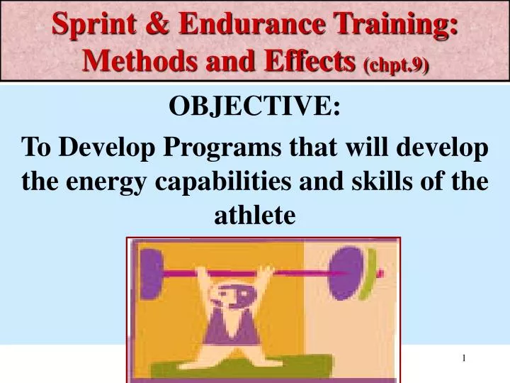 sprint endurance training methods and effects chpt 9