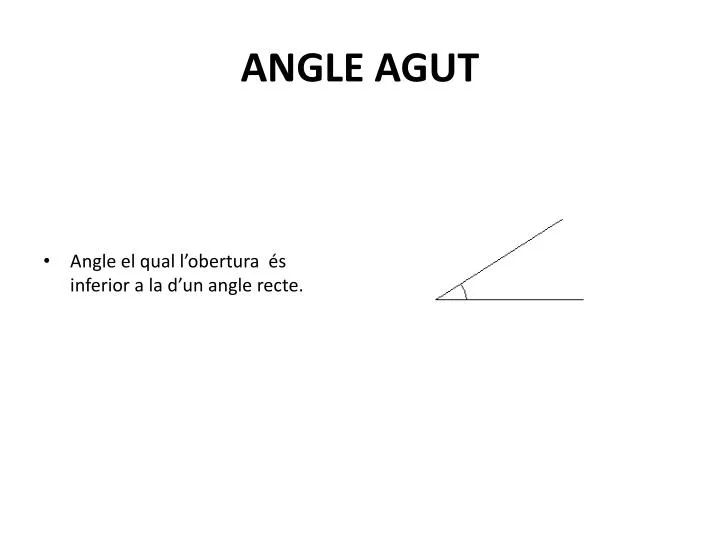 angle agut