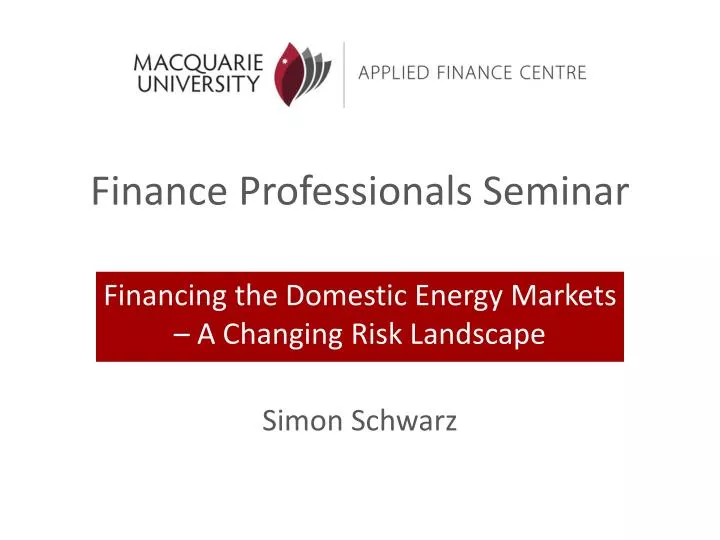 finance professionals seminar