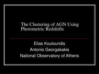 The Clustering of AGN Using Photometric Redshifts