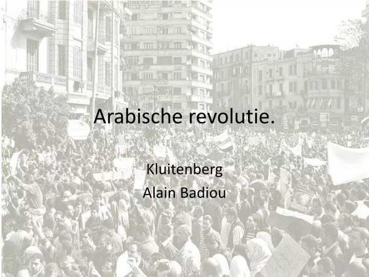 arabische revolutie