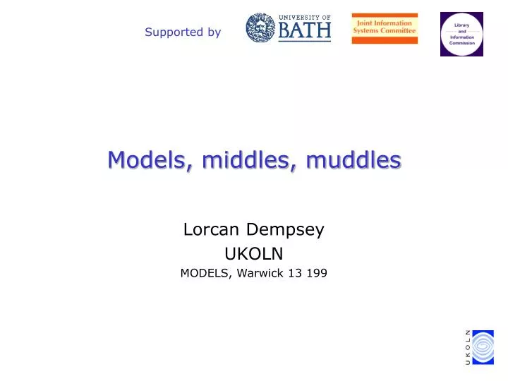 models middles muddles