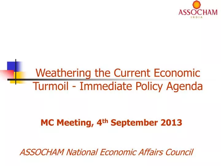 assocham national economic affairs council