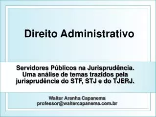 Walter Aranha Capanema professor@waltercapanema.br