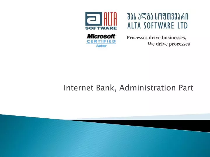 internet bank administration part