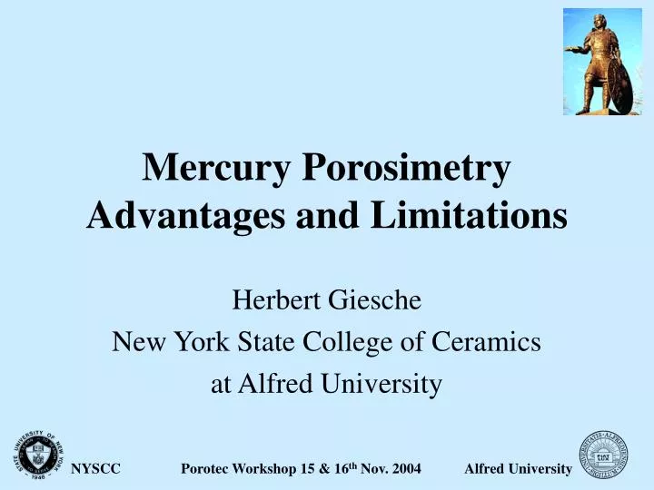 mercury porosimetry advantages and limitations