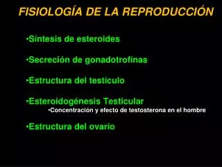 fisiolog a de la reproducci n