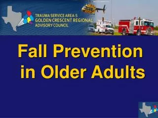 Fall Prevention in Older Adults