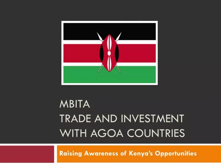 mbita trade and investment with agoa countries
