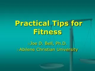 Practical Tips for Fitness