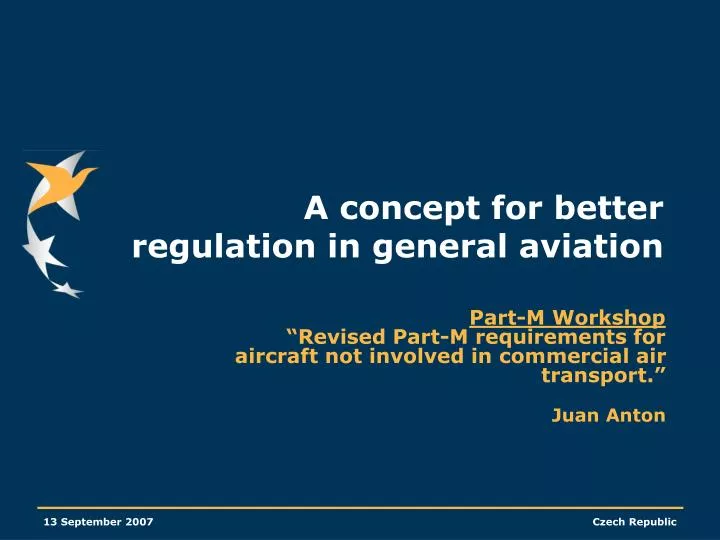 a concept for better regulation in general aviation