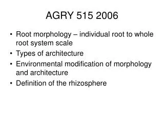 AGRY 515 2006