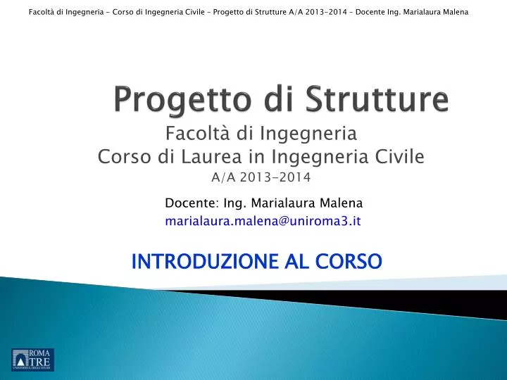 progetto di strutture