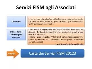 servizi fism agli associati