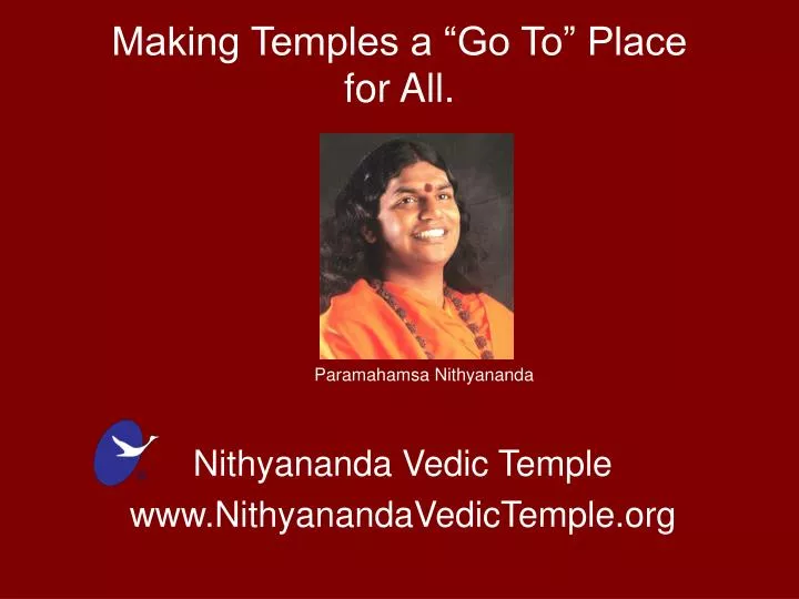 making temples a go to place for all