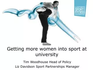 Getting more women into sport at university
