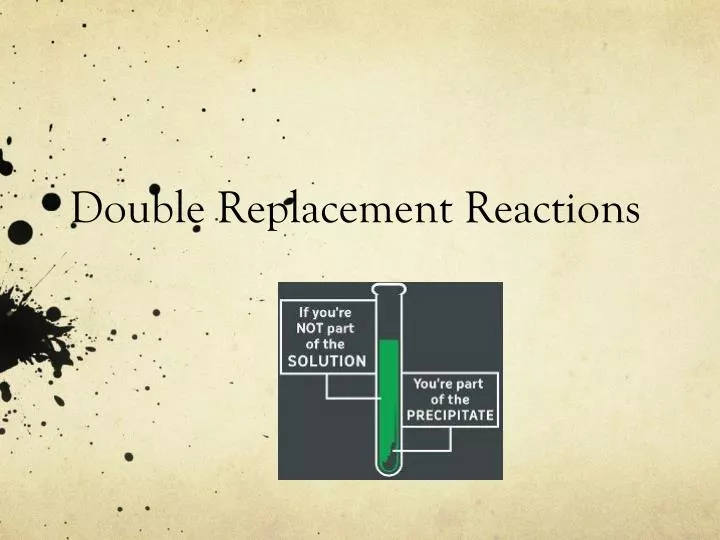 double replacement reactions