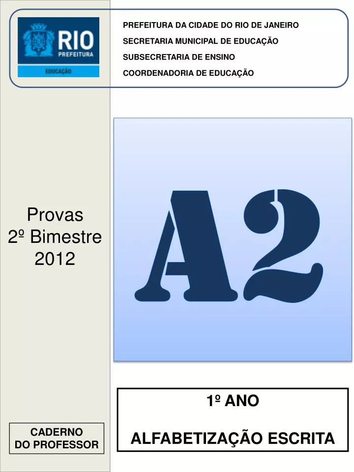 provas 2 bimestre 2012