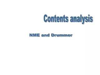 Contents analysis