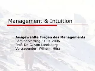 management intuition