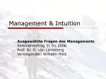 Management &amp; Intuition - slide 1