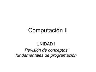 computaci n ii