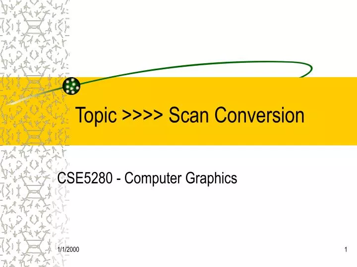topic scan conversion