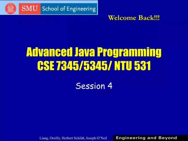 advanced java programming cse 7345 5345 ntu 531