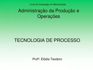 administra o da produ o e opera es