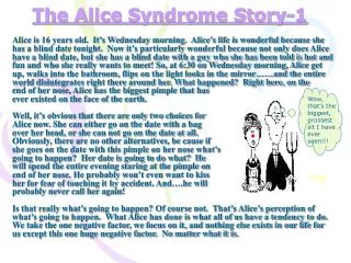 The Alice Syndrome Story-1