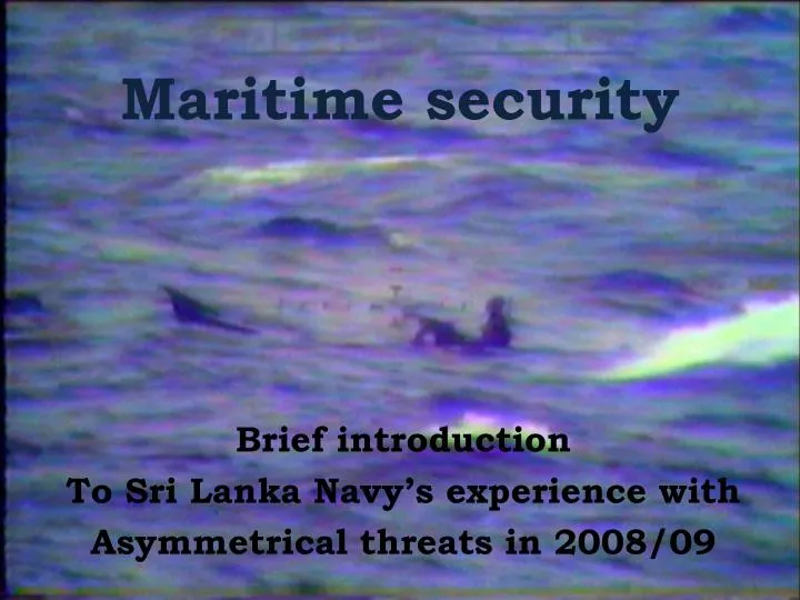maritime security