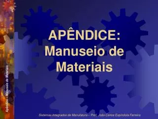 ap ndice manuseio de materiais
