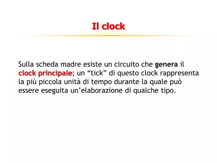 il clock