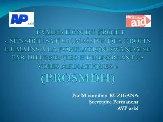 par maximilien ruzigana secr taire permanent avp asbl