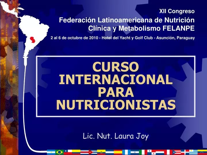 curso internacional para nutricionistas