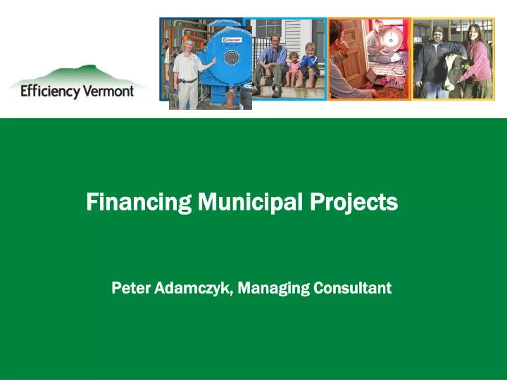 financing municipal projects