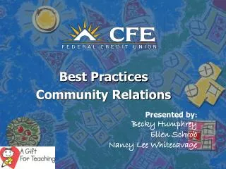 Best Practices Community Relations