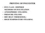 PRINTING OF POLYESTER - slide 1